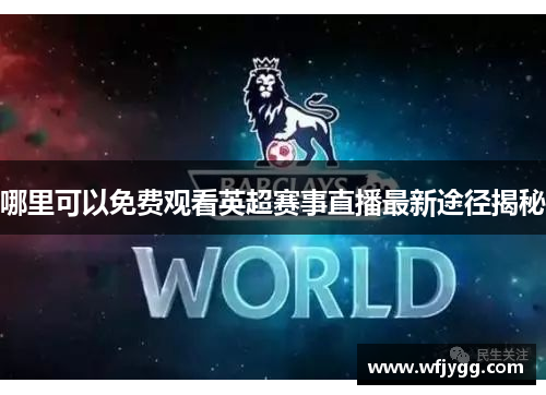 哪里可以免费观看英超赛事直播最新途径揭秘